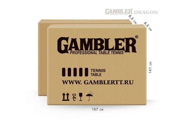 Теннисный стол GAMBLER DRAGON BLUE Теннисный стол GAMBLER DRAGON BLUE