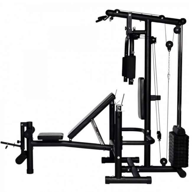 Силовой комплекс со скамьей DFC Homegym D854 Силовой комплекс со скамьей DFC Homegym D854