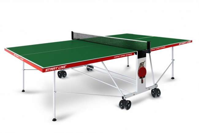Всепогодный теннисный стол Start Line Compact Expert Outdoor зеленый Всепогодный теннисный стол Start Line Compact Expert Outdoor зеленый
