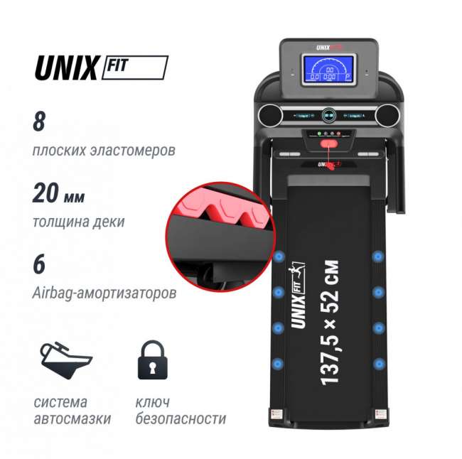 Беговая дорожка UNIX Fit MX-980 AC (LCD)