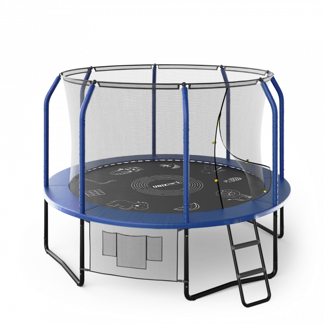Батут UNIX line SUPREME GAME 10 ft Blue Батут UNIX line SUPREME GAME 10 ft Blue