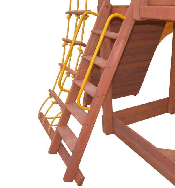 Игровая площадка PlayGarden SkyFort II стандарт со спиральной горкой и рукоходом Игровая площадка PlayGarden SkyFort II стандарт со спиральной горкой и рукоходом