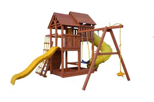 Игровая площадка PlayGarden SkyFort Deluxe с горкой и горкой-трубой