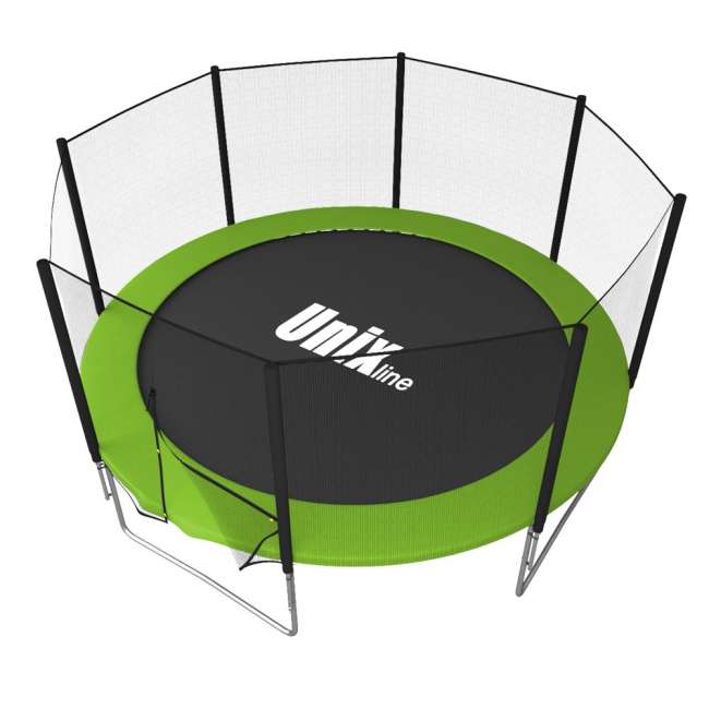 Батут с сеткой UNIX line Simple 12 ft Green outside