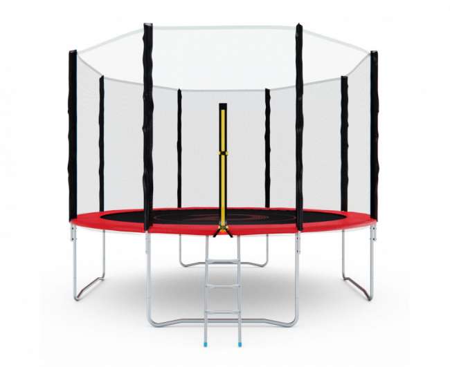 Батут с сеткой DFC PELPO 12 ft с лестницей RED Батут с сеткой DFC PELPO 12 ft с лестницей RED
