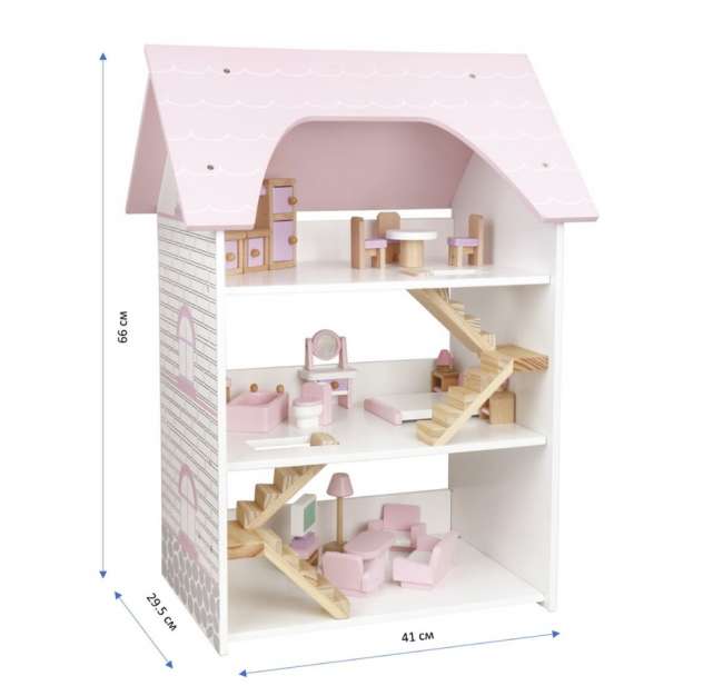 Кукольный домик Babygarden FRIENDLY HOUSE с мебелью Кукольный домик Babygarden FRIENDLY HOUSE с мебелью