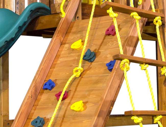 Игровая площадка PlayGarden "Mega SkyFort" с двумя игровыми домиками и переходом Игровая площадка PlayGarden "Mega SkyFort" с двумя игровыми домиками и переходом