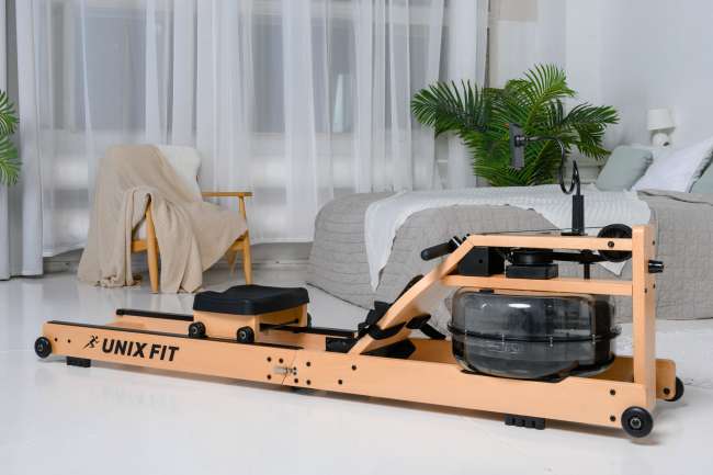 Гребной тренажер UnixFit Wood Rower Light
