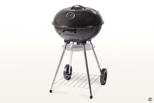 Круглый угольный гриль Start Grill 17 дюймов (43,5 см) DERBY с термометром Круглый угольный гриль Start Grill 17 дюймов (43,5 см) DERBY с термометром