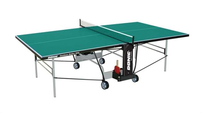 Всепогодный теннисный стол Donic Outdoor Roller 800 зеленый Всепогодный теннисный стол Donic Outdoor Roller 800 зеленый