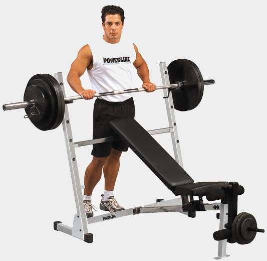 Скамья для жима со стойками Body-Solid Powerline POB-44