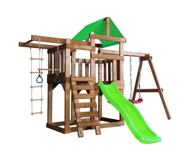 Деревянная игровая площадка Babygarden Play 5 светло-зеленая Деревянная игровая площадка Babygarden Play 5 светло-зеленая