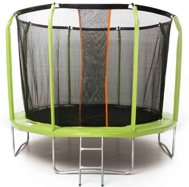 Батут с сеткой SuperJump 12 ft (366 см) и лестницей Батут с сеткой SuperJump 12 ft (366 см) и лестницей