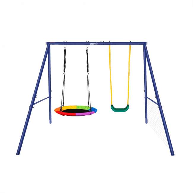 Качели уличные с воротами UNIX Kids двойные 80+40 см Color OS80_40MC Качели уличные с воротами UNIX Kids двойные 80+40 см Color OS80_40MC