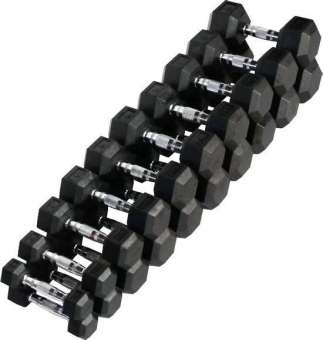 Гантельный ряд гексагональный от 1 до 10 кг VictoryFit VF-SET110