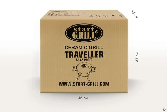 Портативный керамический гриль Start Grill TRAVELLER 12 дюймов (красный) (30,5 см) Портативный керамический гриль Start Grill TRAVELLER 12 дюймов (красный) (30,5 см)