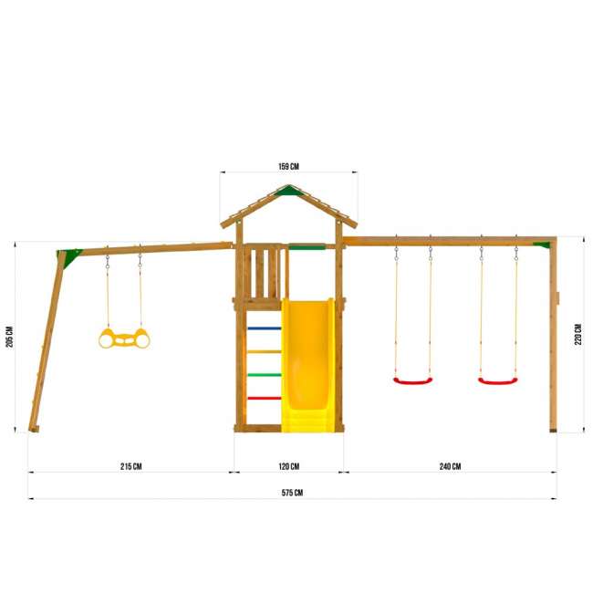 Деревянная детская площадка Jungle Cottage JC4 Деревянная детская площадка Jungle Cottage JC4
