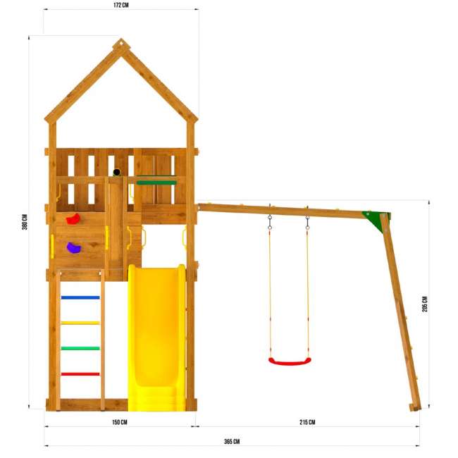 Детский деревянный городок Jungle Palace JP5 Детский деревянный городок Jungle Palace JP5