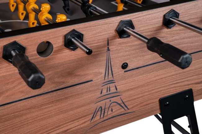 Игровой стол футбол NINESTAR Eiffel коричнево-черный