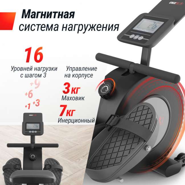 Гребной тренажер UNIX Fit Techno Rower 360 Гребной тренажер UNIX Fit Techno Rower 360