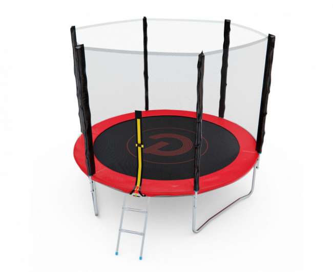Батут с сеткой DFC PELPO 8 ft с лестницей RED Батут с сеткой DFC PELPO 8 ft с лестницей RED