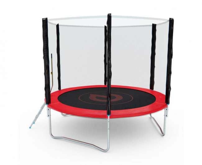 Батут с сеткой DFC PELPO 8 ft с лестницей RED Батут с сеткой DFC PELPO 8 ft с лестницей RED