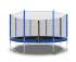 Батут с сеткой DFC Trampoline Fitness 14 ft синий Батут с сеткой DFC Trampoline Fitness 14 ft синий