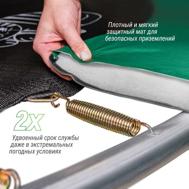 Батут UNIX Line SUPREME GAME 12 ft blue Батут UNIX Line SUPREME GAME 12 ft blue