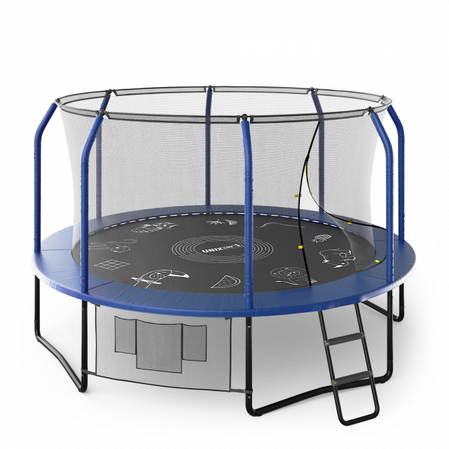 Батут UNIX Line SUPREME GAME 12 ft blue Батут UNIX Line SUPREME GAME 12 ft blue