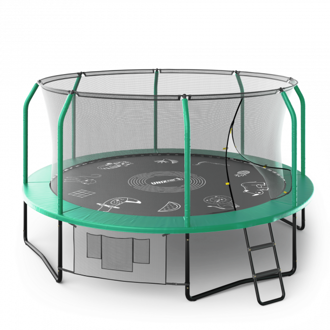 Батут UNIX Line SUPREME GAME 14 ft green Батут UNIX Line SUPREME GAME 14 ft green