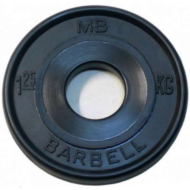 Диски обрезиненные евро-классик Barbell 50 мм черные, вес от 1,25 до 25 кг в ассортименте