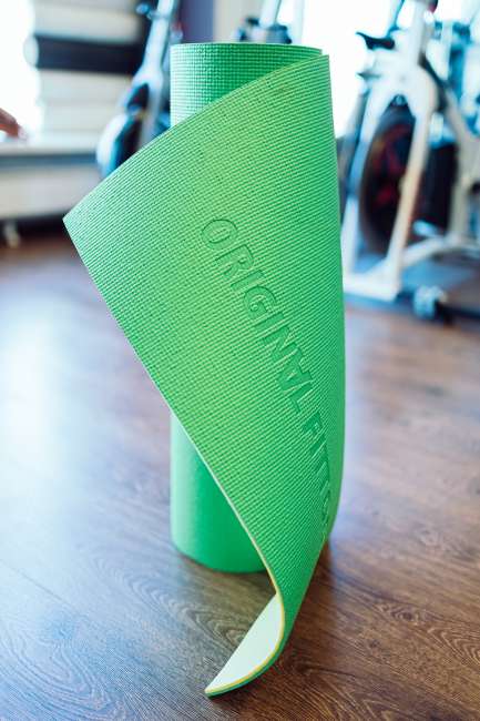 Коврик для фитнеса Original FitTools Banana Lime 6 мм