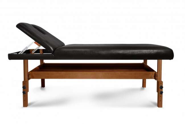 Массажный стол Start Line Relax Comfort черный рама темная Массажный стол Start Line Relax Comfort черный рама темная