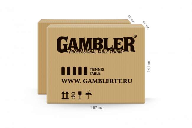 Всепогодный теннисный стол Gambler GRAPHITE Outdoor 6 мм Всепогодный теннисный стол Gambler GRAPHITE Outdoor 6 мм