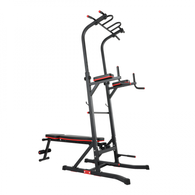 Турник-пресс-брусья со скамьей UNIX Fit POWER TOWER 150P Турник-пресс-брусья со скамьей UNIX Fit POWER TOWER 150P